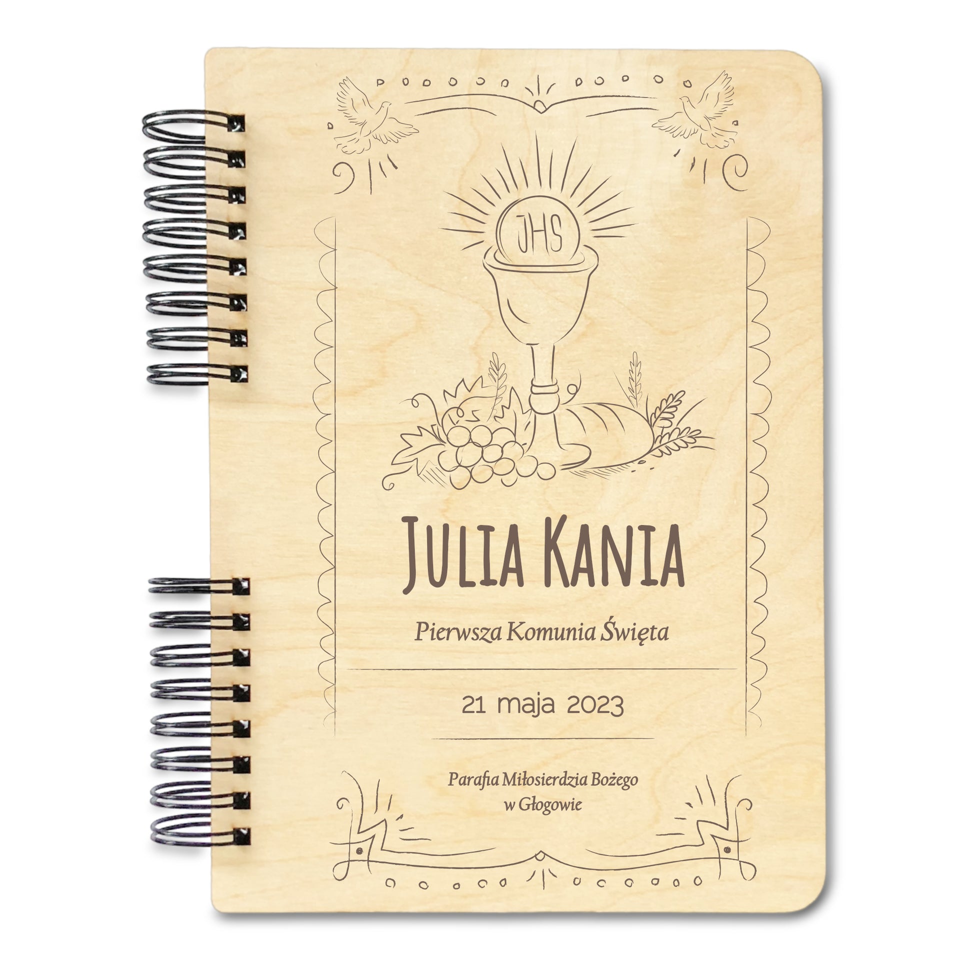 prezent-na-komunię-spirala-czarna