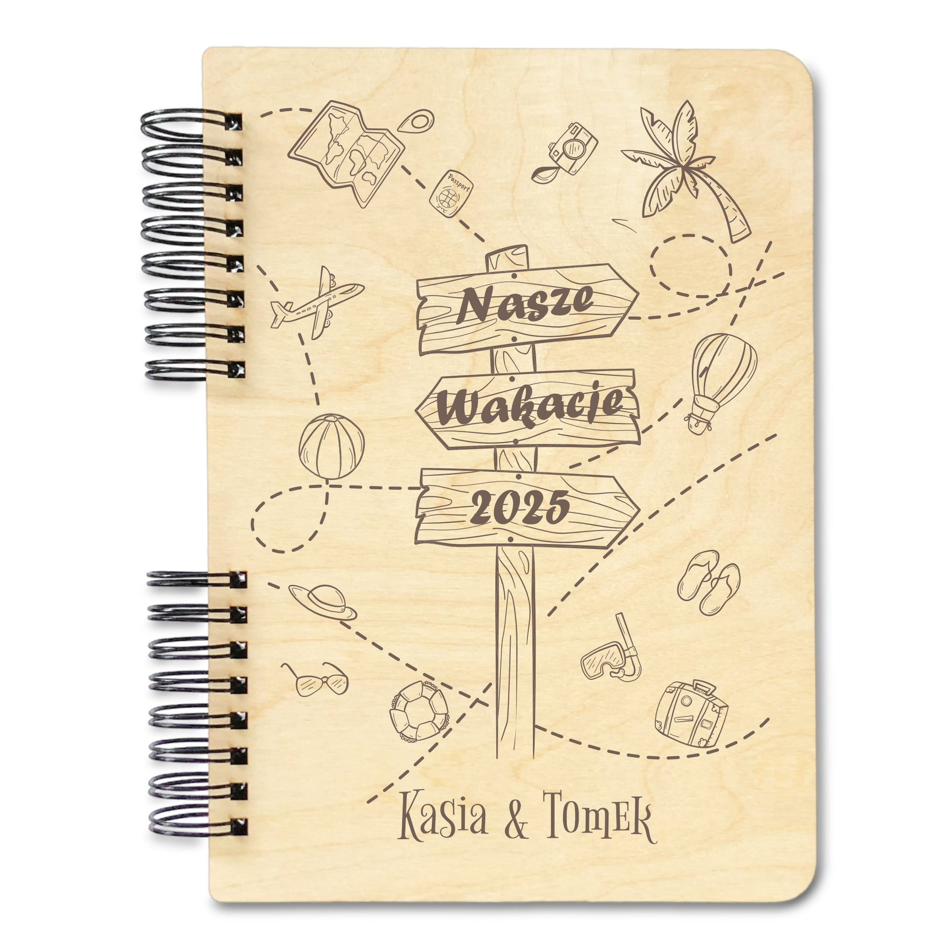 personalizowany album na zdjęcia z wakacji 